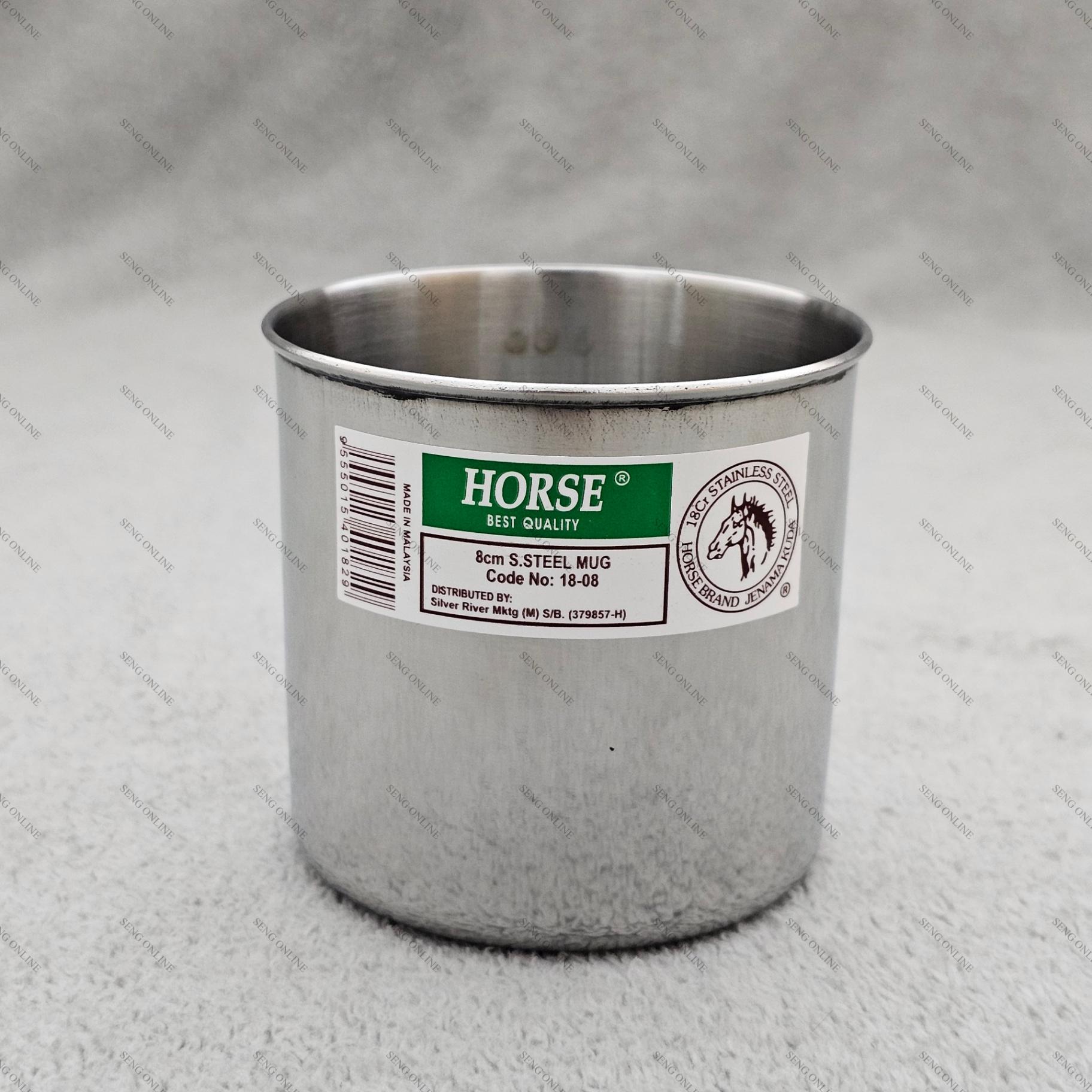 HORSE BRAND Stainless Steel Mug ONLY - 8CM