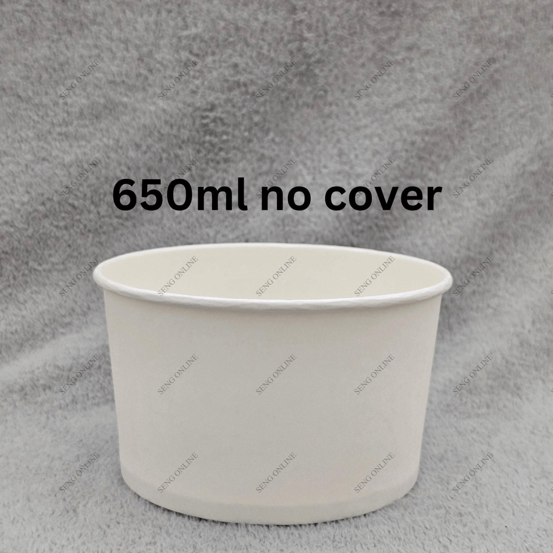 [CARTON] PAPER BOWL 650ML WHITE