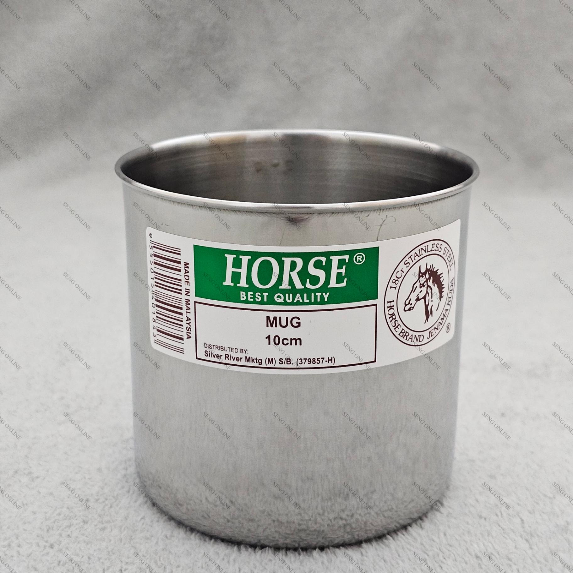 HORSE BRAND Stainless Steel Mug ONLY - 10CM