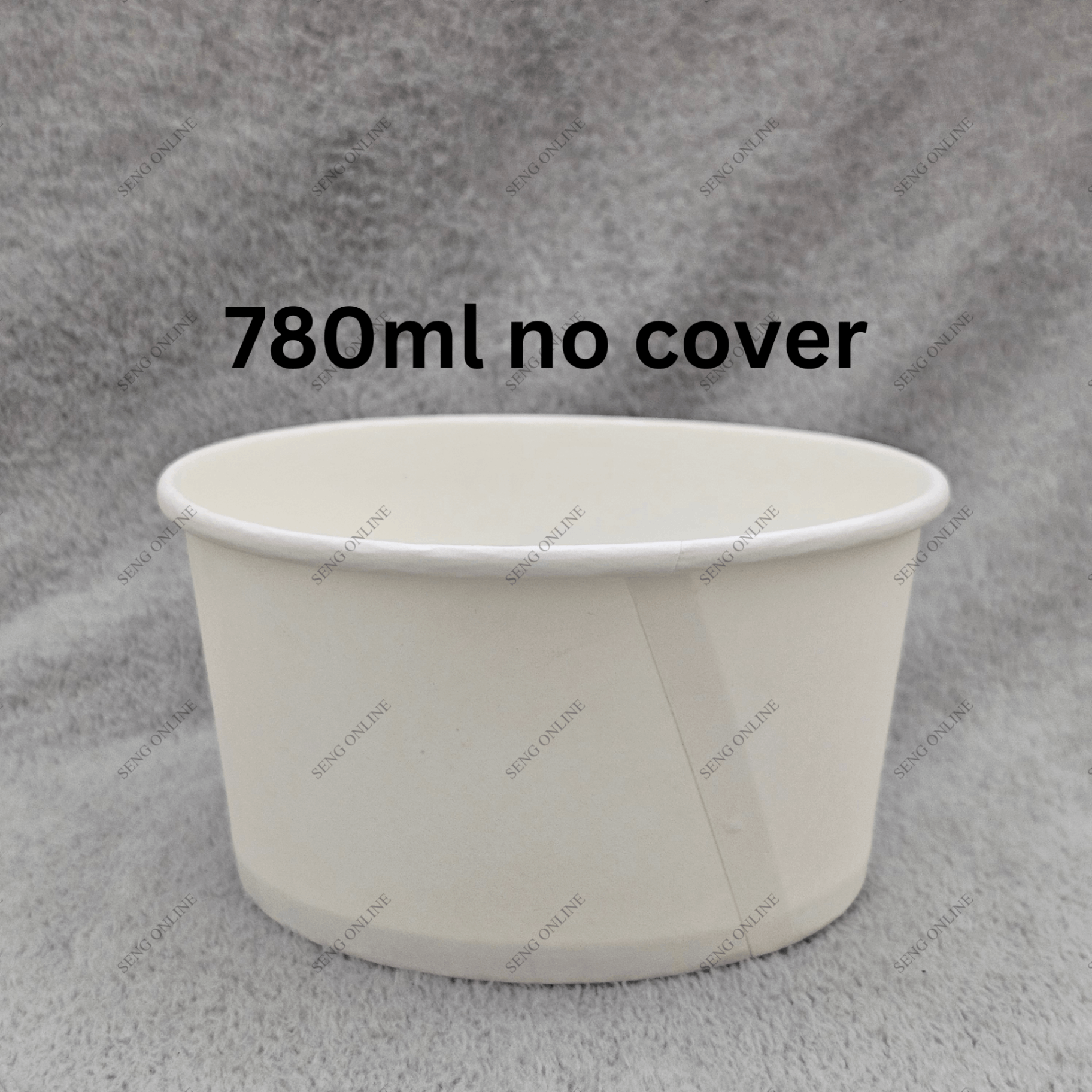 [CARTON] PAPER BOWL 780ML WHITE