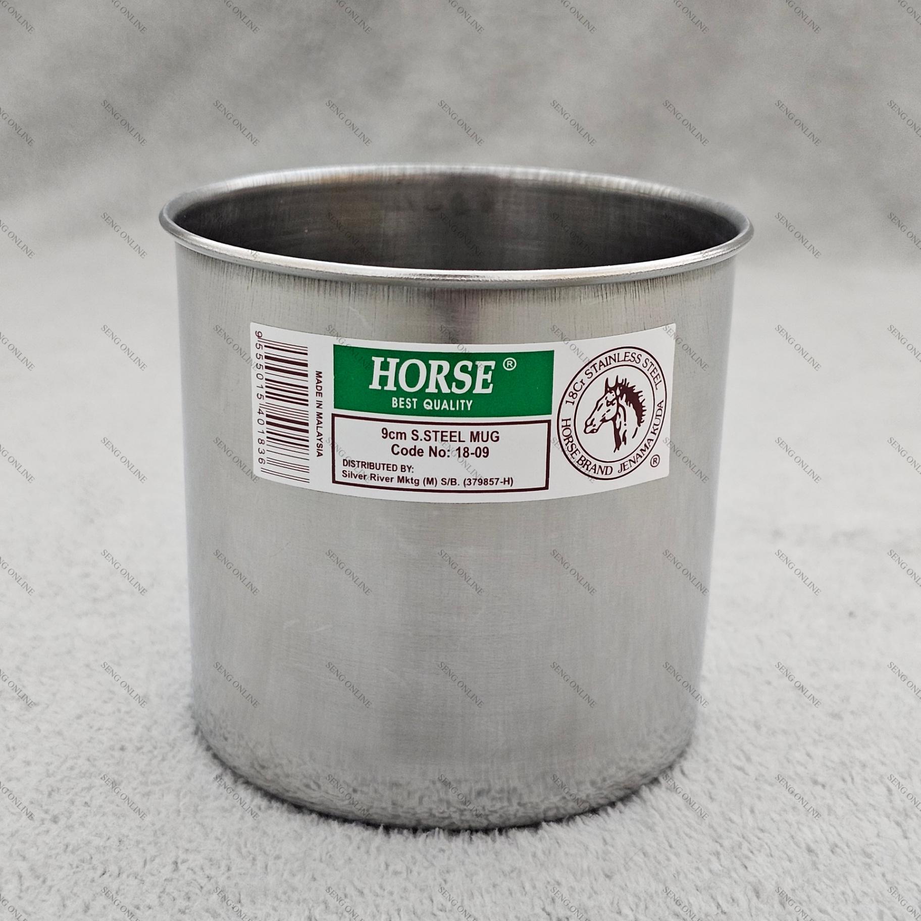 HORSE BRAND Stainless Steel Mug ONLY - 9CM