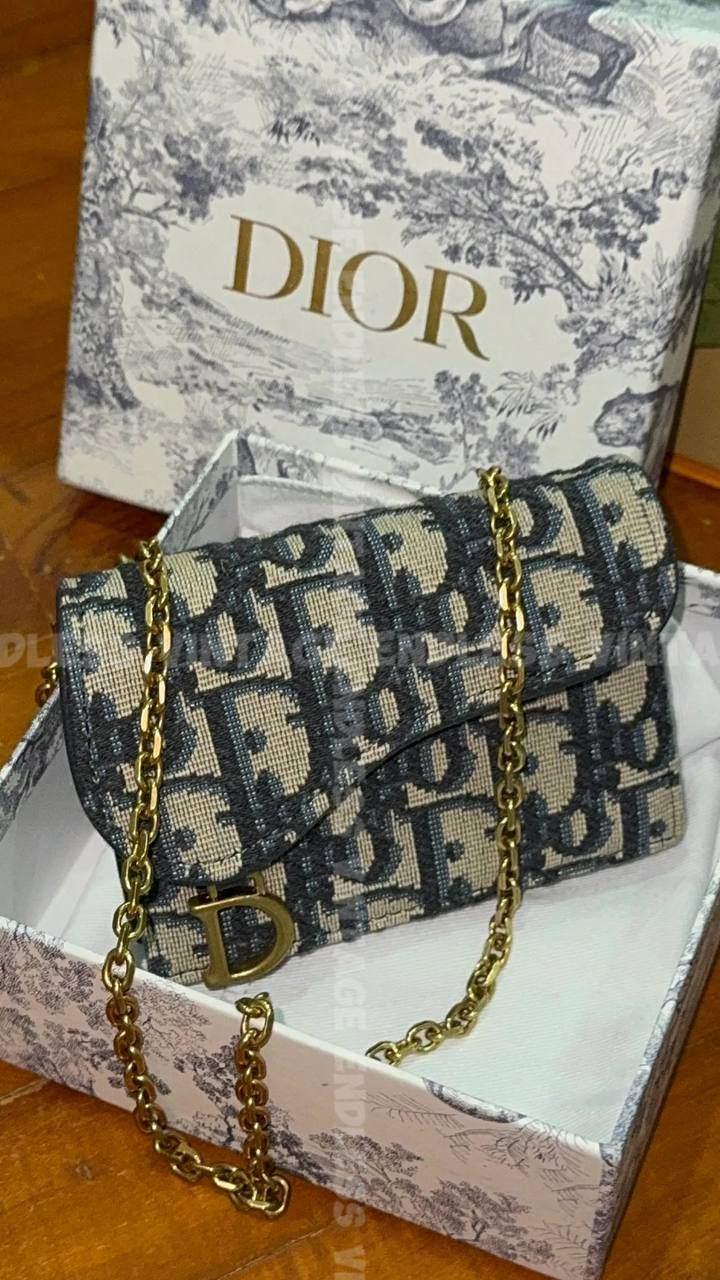 DIOR 链条小卡包零钱包