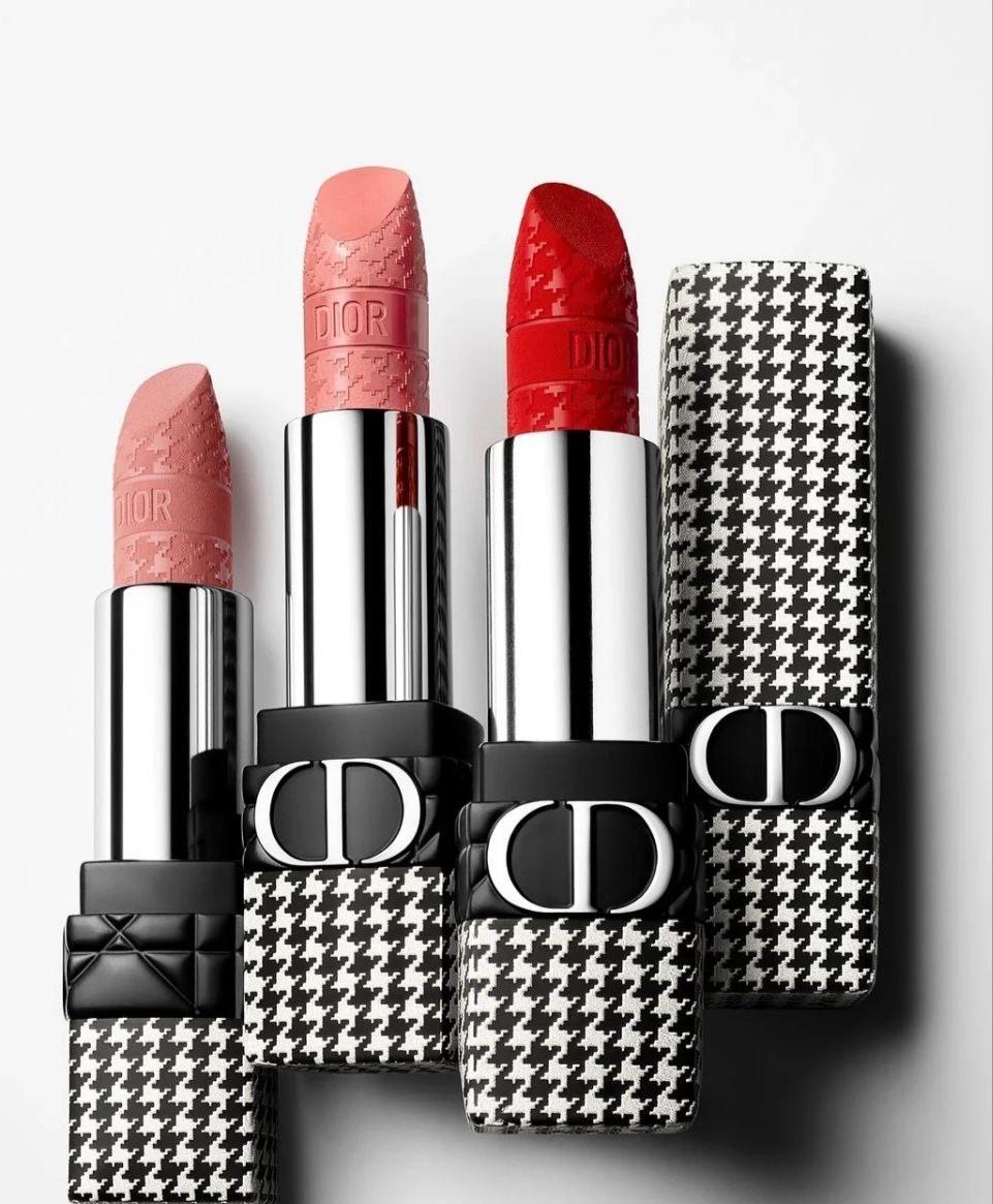 DIOR New edition 限定款丝绒千鸟格口红 3.5g  💄