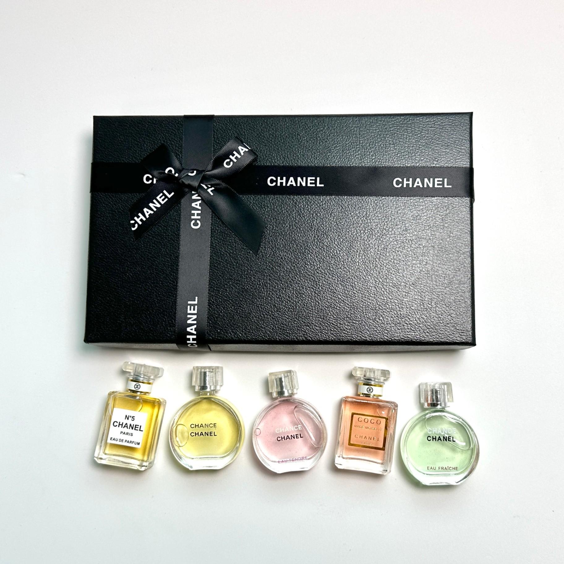 CHANEL 5 IN 1 MINI SET  5X7.5ML GIFT BOX  (No sprayer )🎁