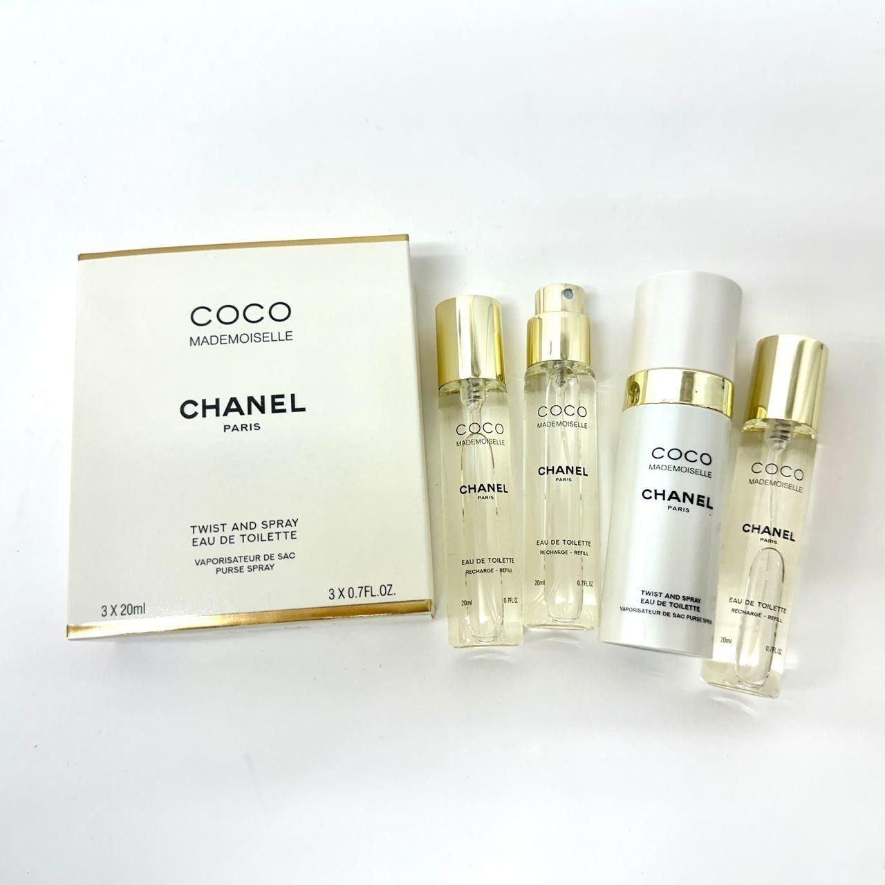 CHANEL COCO MADEMOISELLE EDT 3 IN 1 SET 3X20ML WITH PURSE SPRAY❤️