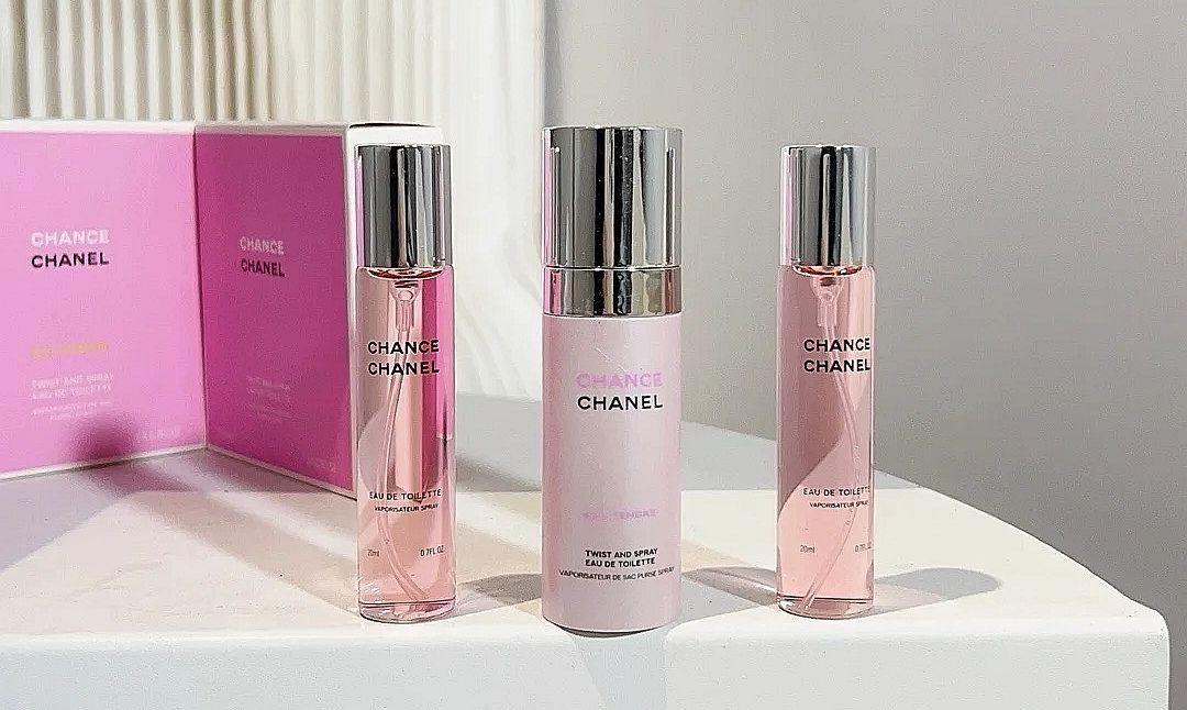 CHANEL CHANCE EAU TENDRE EDT 3 IN 1 SET 3X20ML WITH PURSE SPRAY❤️