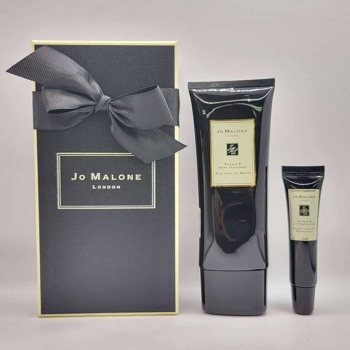 JO MALONE 2 IN 1 SET VITAMIN E HAND TREATMENT 100ML + VITAMIN E LIP CONDITIONER 10ML (With paper bag)