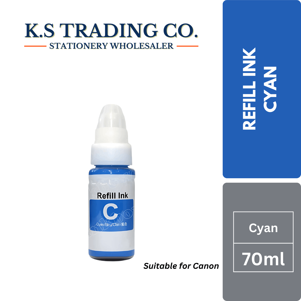Canon Refill Ink 70ml - Cyan