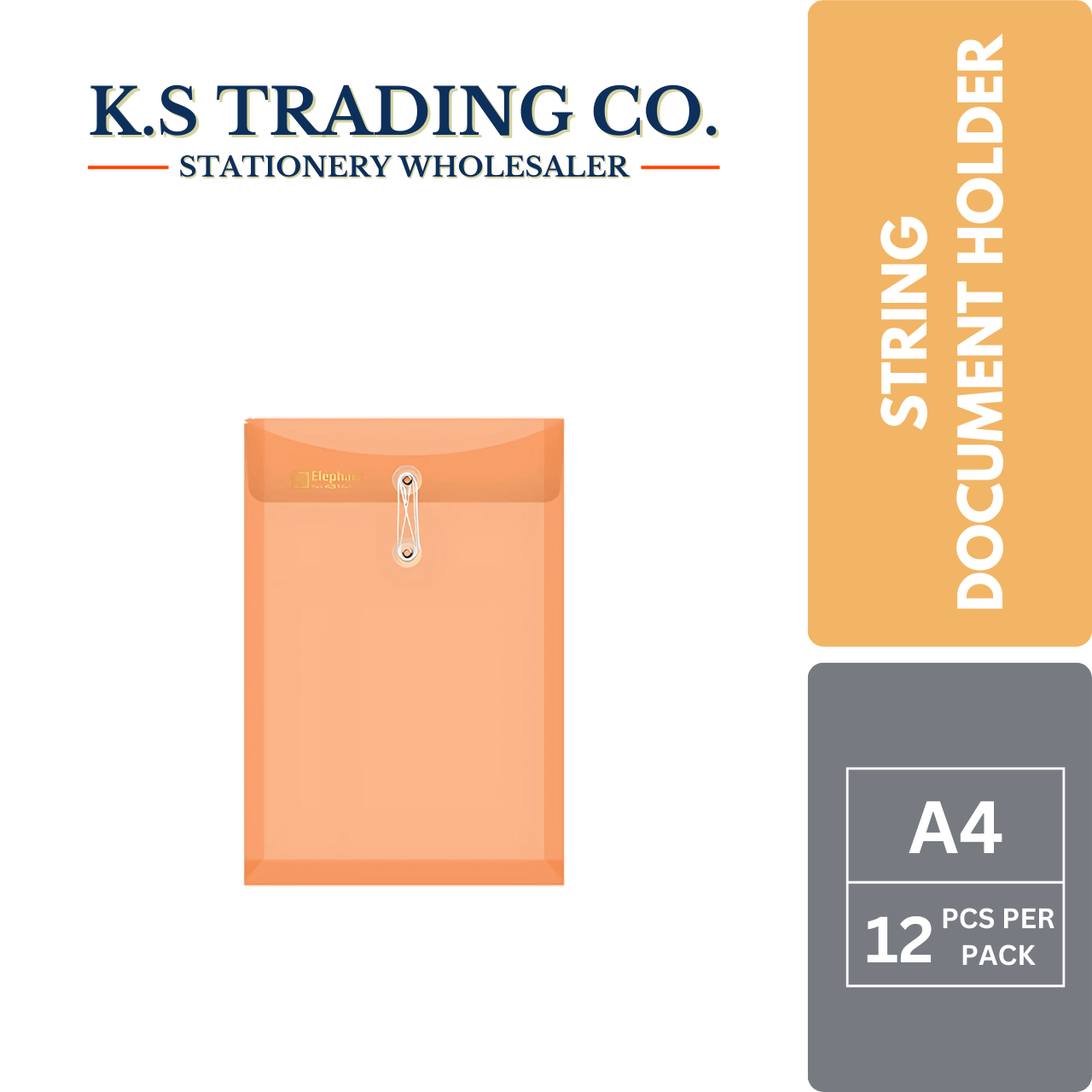 ELP String PP Document File - Orange (Portrait)