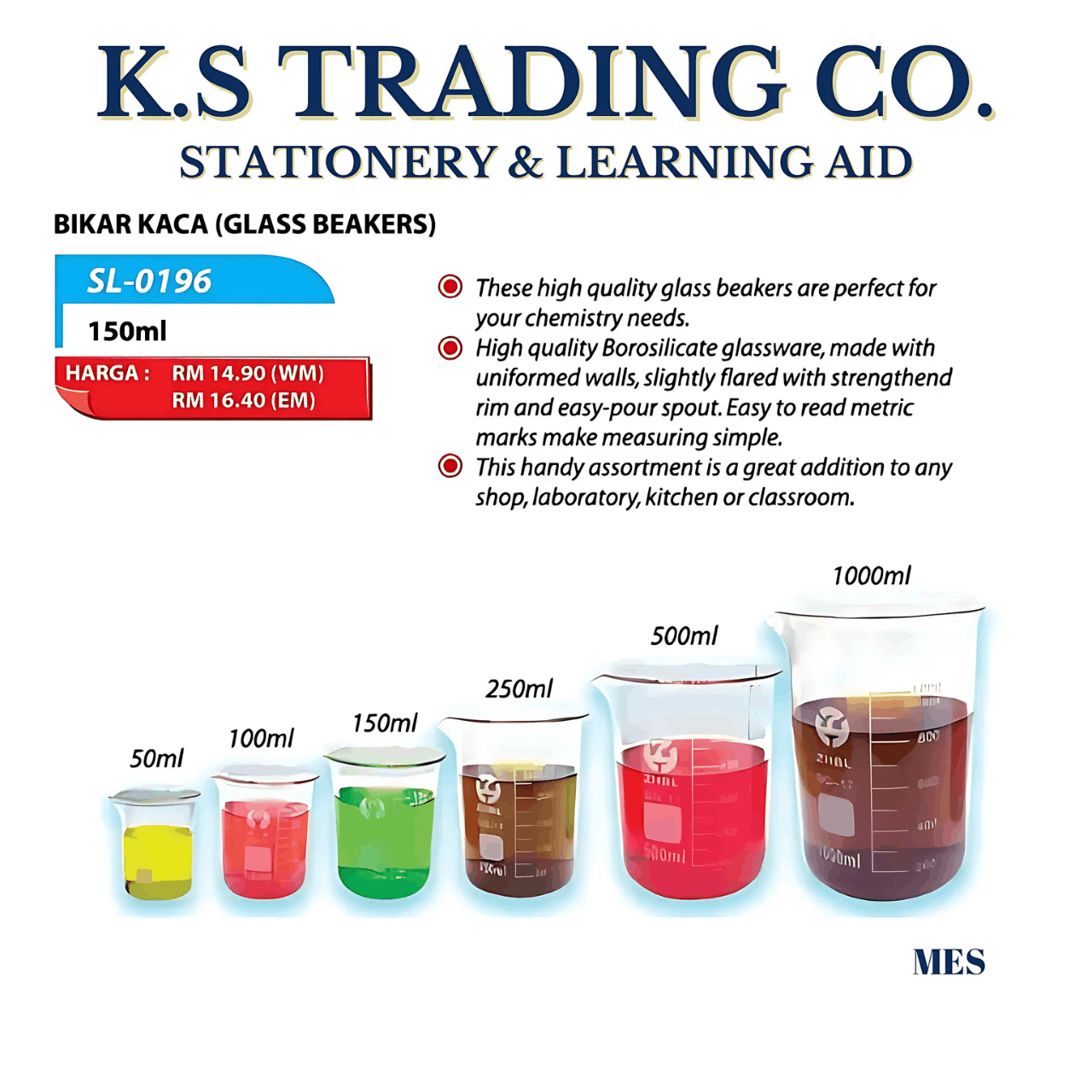 Bikar Kaca 150ml [SL-0196]