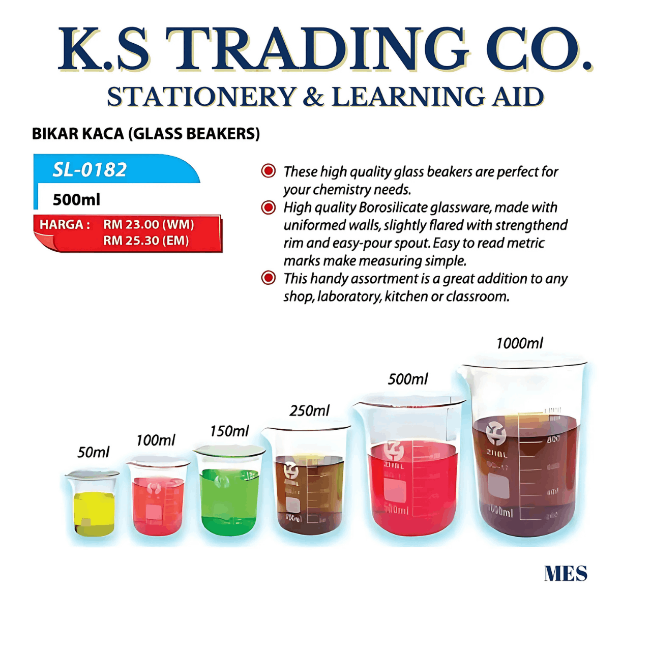 Bikar Kaca 500ml [SL-0182]
