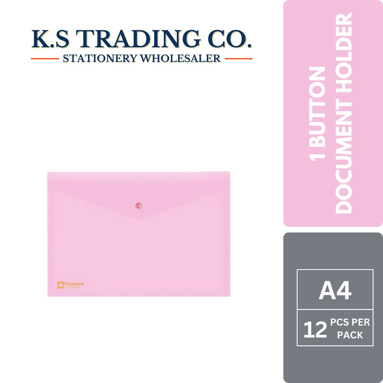 ELP 1 Button PP File - Pink (LandScape)