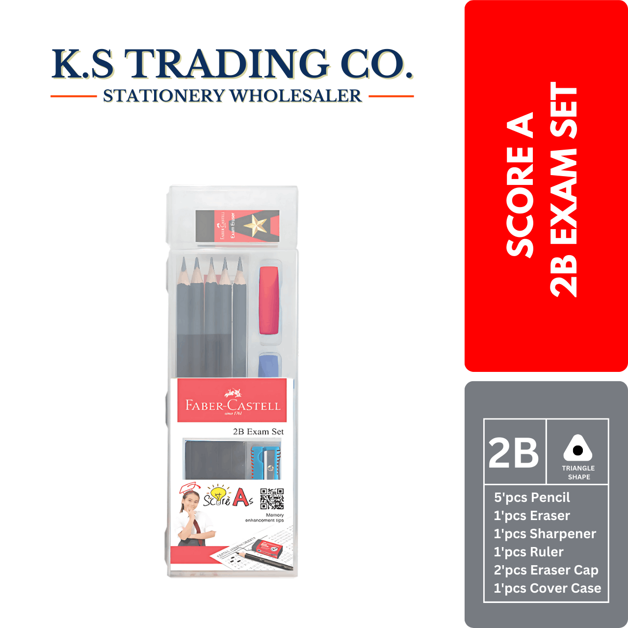 Faber Castell Score A 2B Exam Set