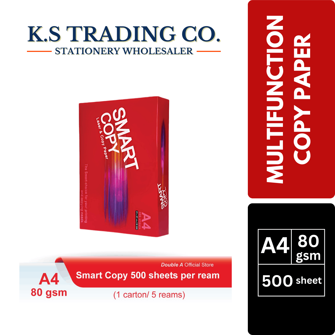 Smart Copy A4 Copy Paper 80gsm