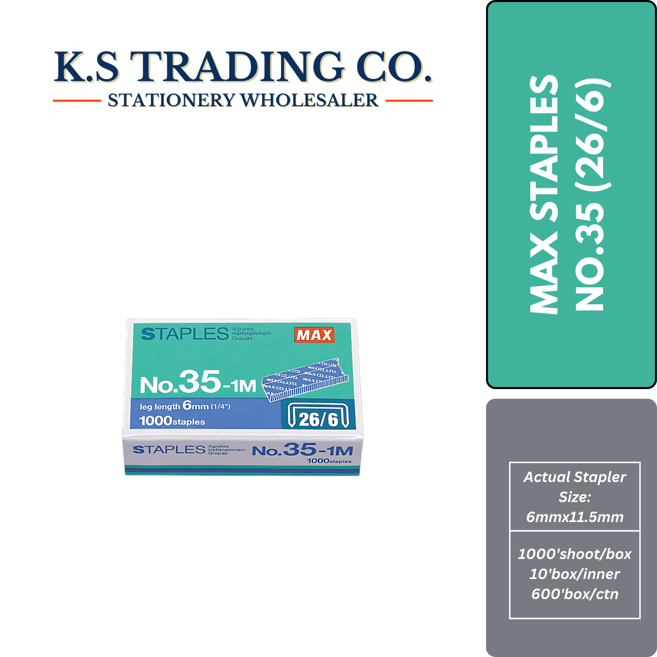 Max Staples No.35-1M (26/6)