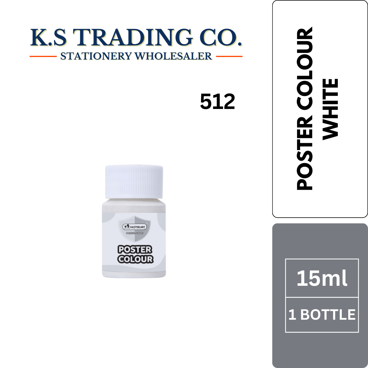 Master Art Poster Colour 512 White