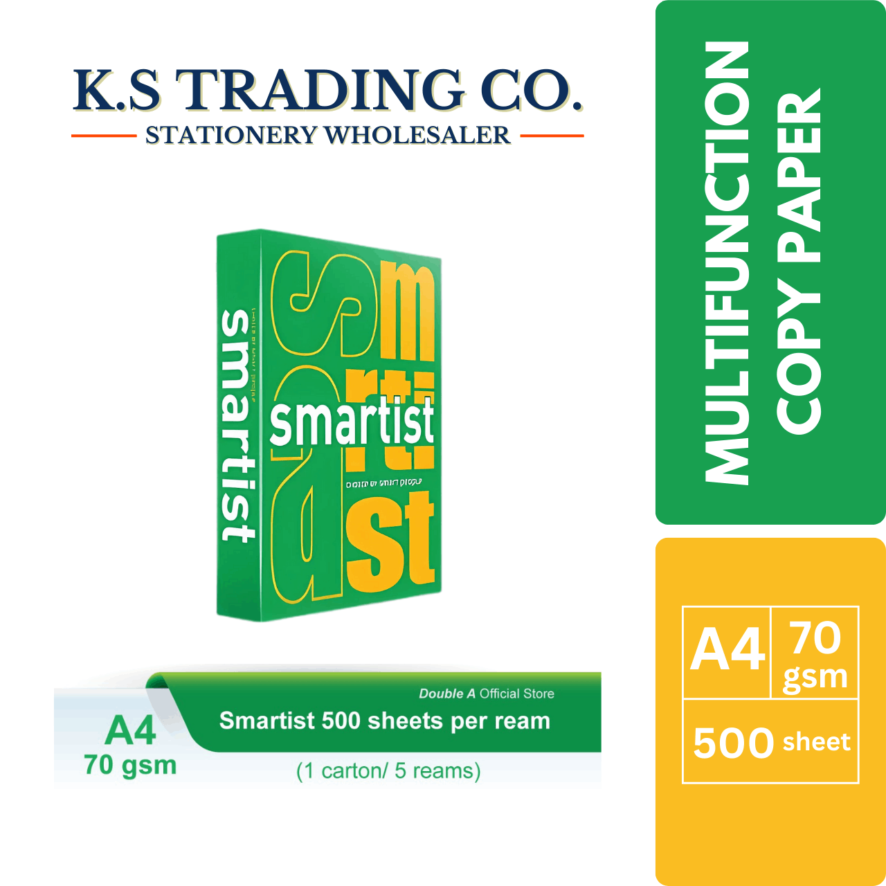 Smartist A4 Copy Paper 70gsm
