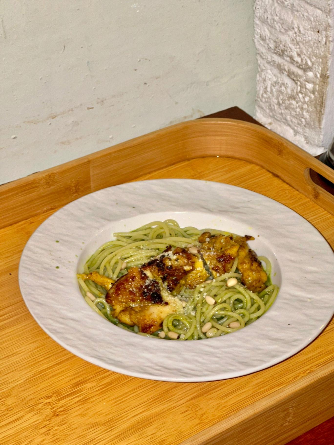 WF09 青酱烤鸡意面 Pesto Grilled Chicken Pasta