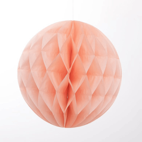 蜜桃色网红立体蜂窝球婚礼拍照道具 (20CM) / PEACH Honeycomb Balls Wedding Decoration