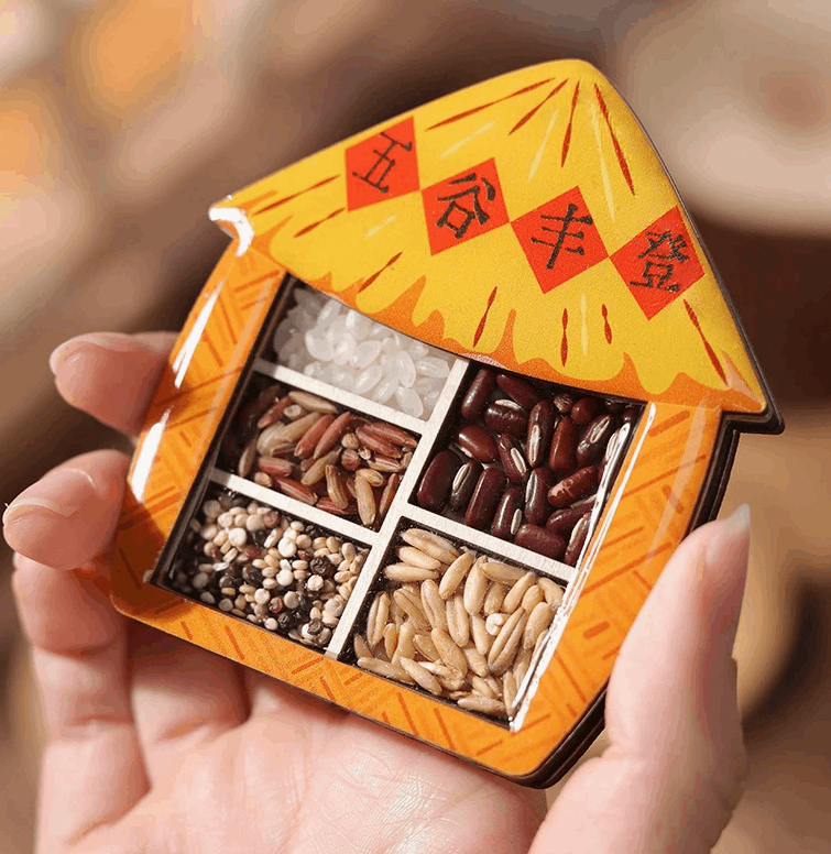 木质创意五谷丰登冰箱贴 - 磁吸贴/New House/Entry Ceremony Decoration