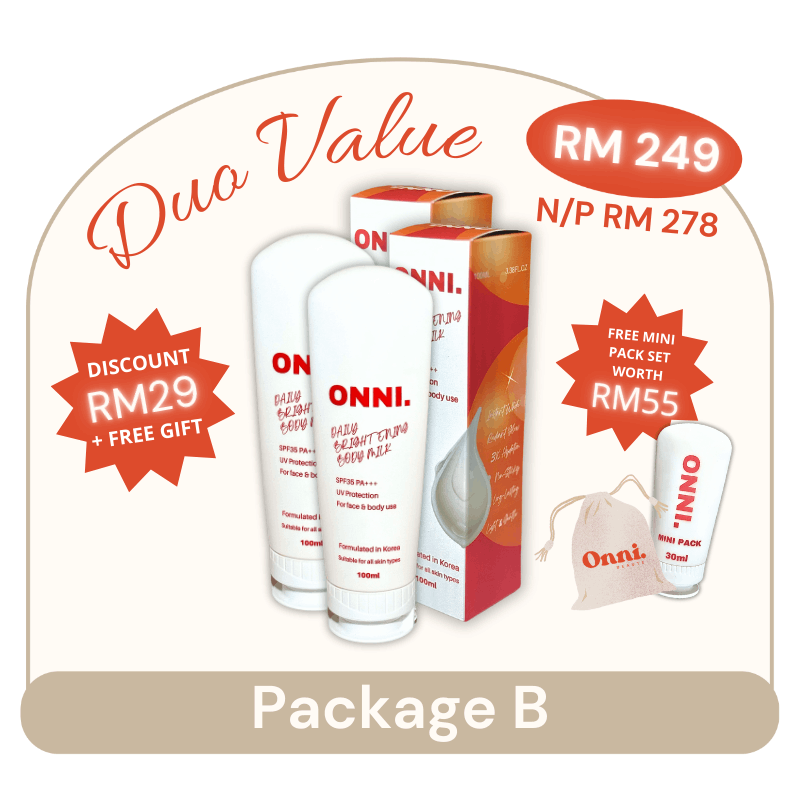 DUO VALUE - ONNI. DAILY BRIGHTENING BODY MILK