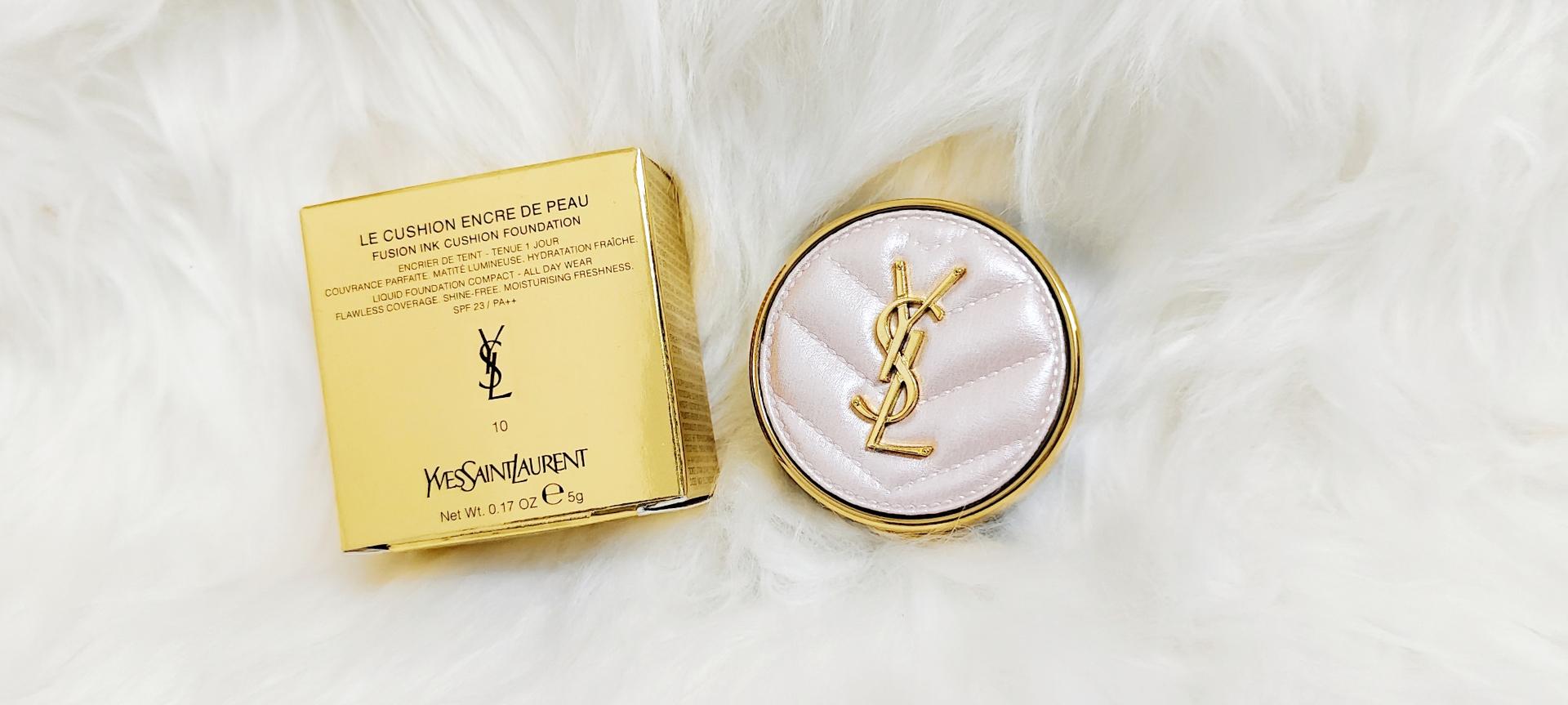 YSL Touche Eclat Glow-Pact Cushion 5g 粉色皮气垫