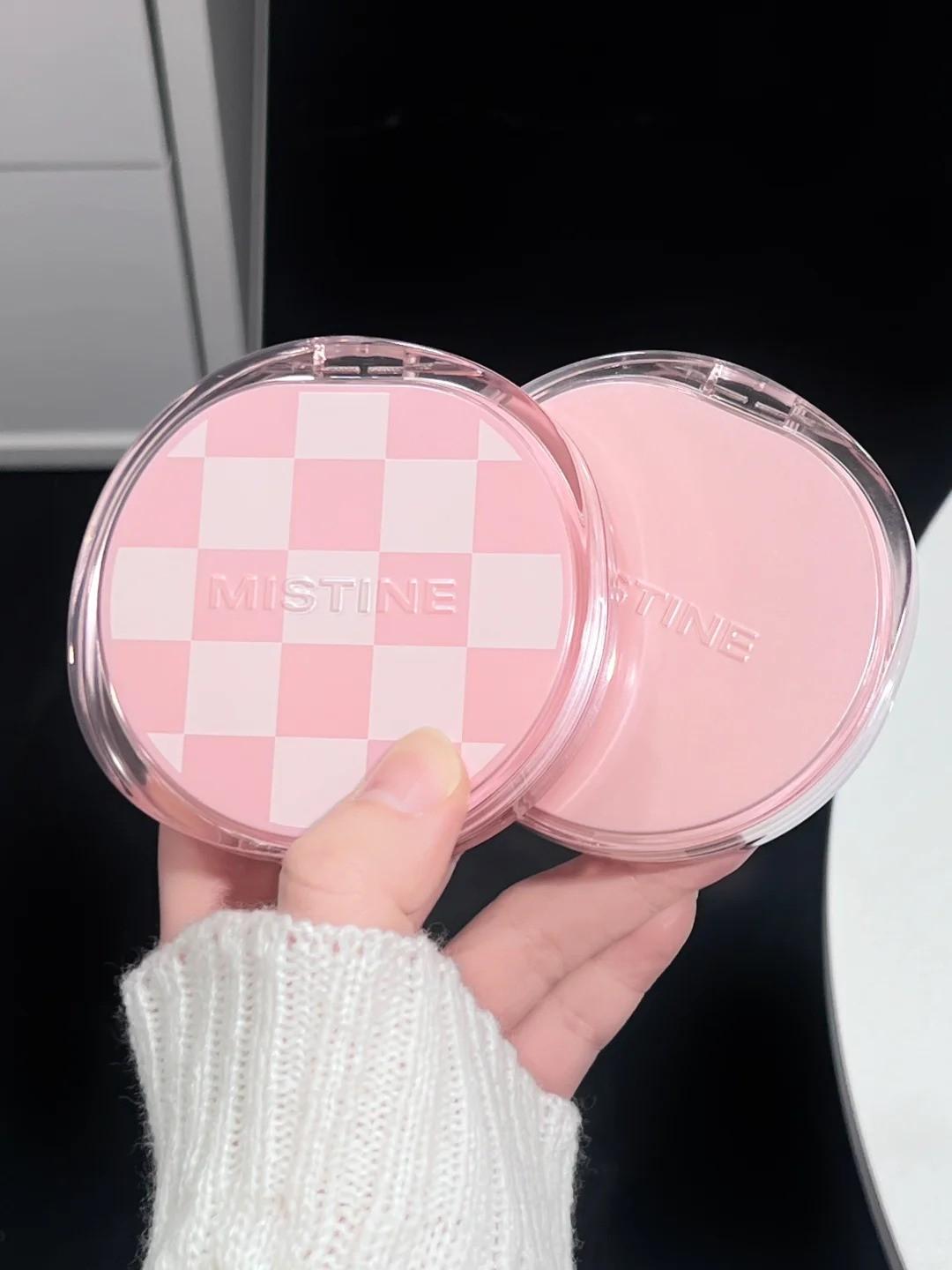 mistine 粉色气垫