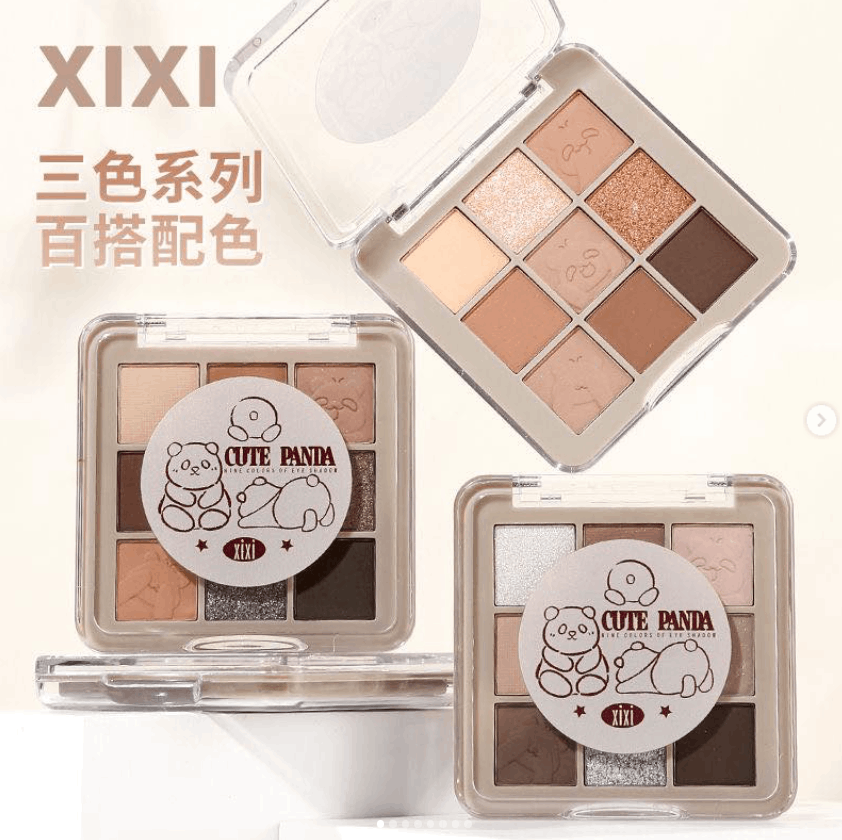 XIXI熊迪绒绒捣蛋九色眼影盘