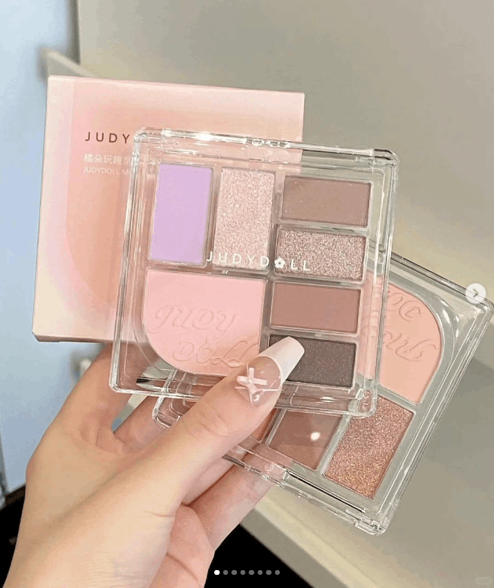 Judydoll七巧板玩趣七色眼影