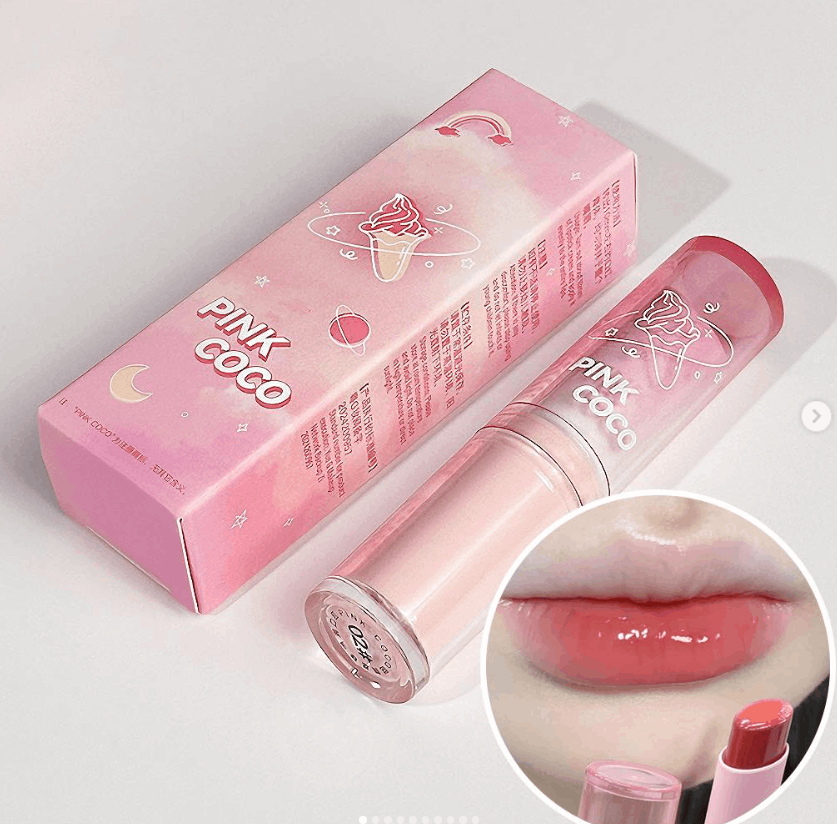 pinkcoco水光裸色滋润口红