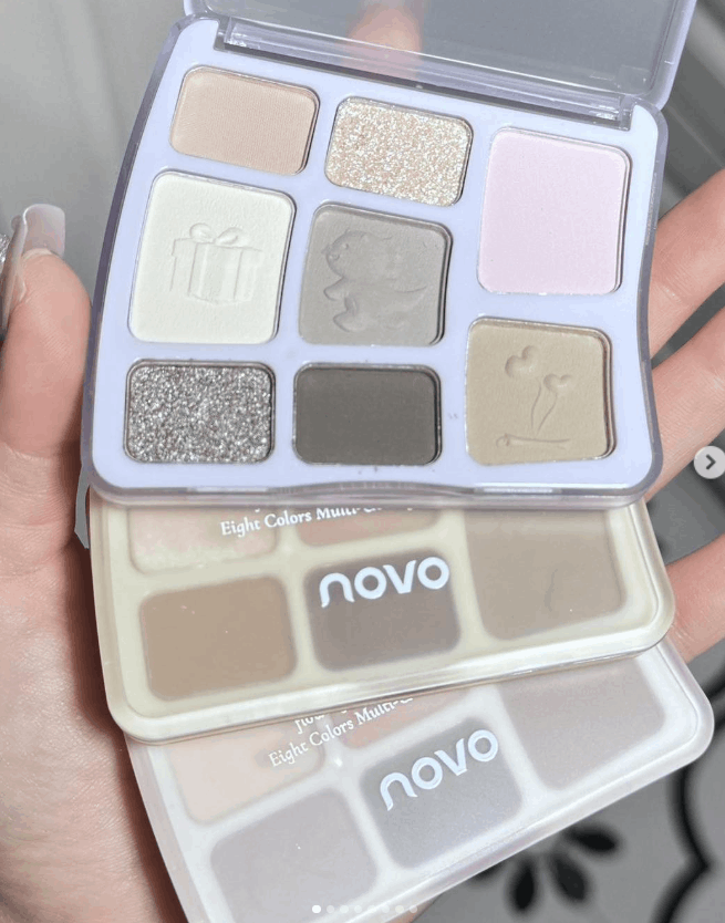 NOVO流光悦色八色多用眼影盘