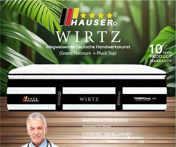 REZTEC WIRTZ QUEEN MATTRESS 14 INCHES