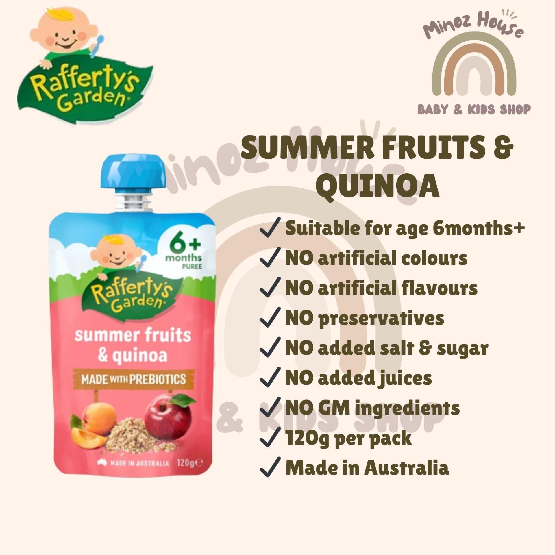 Rafferty's Garden Baby Food Pouches - Summer Fruits & Quinoa