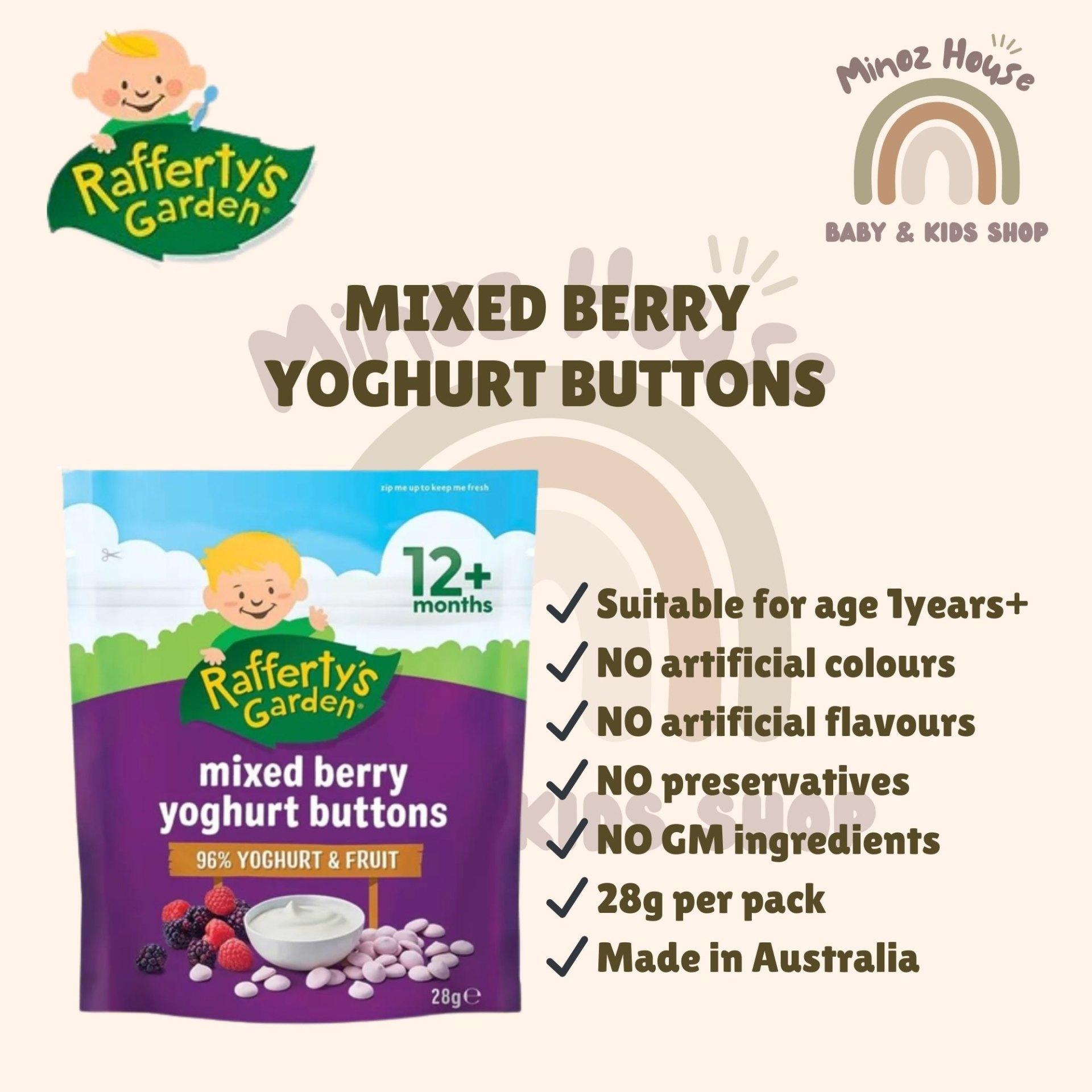 Rafferty's Garden Baby Yoghurt Buttons - Mixed Berry