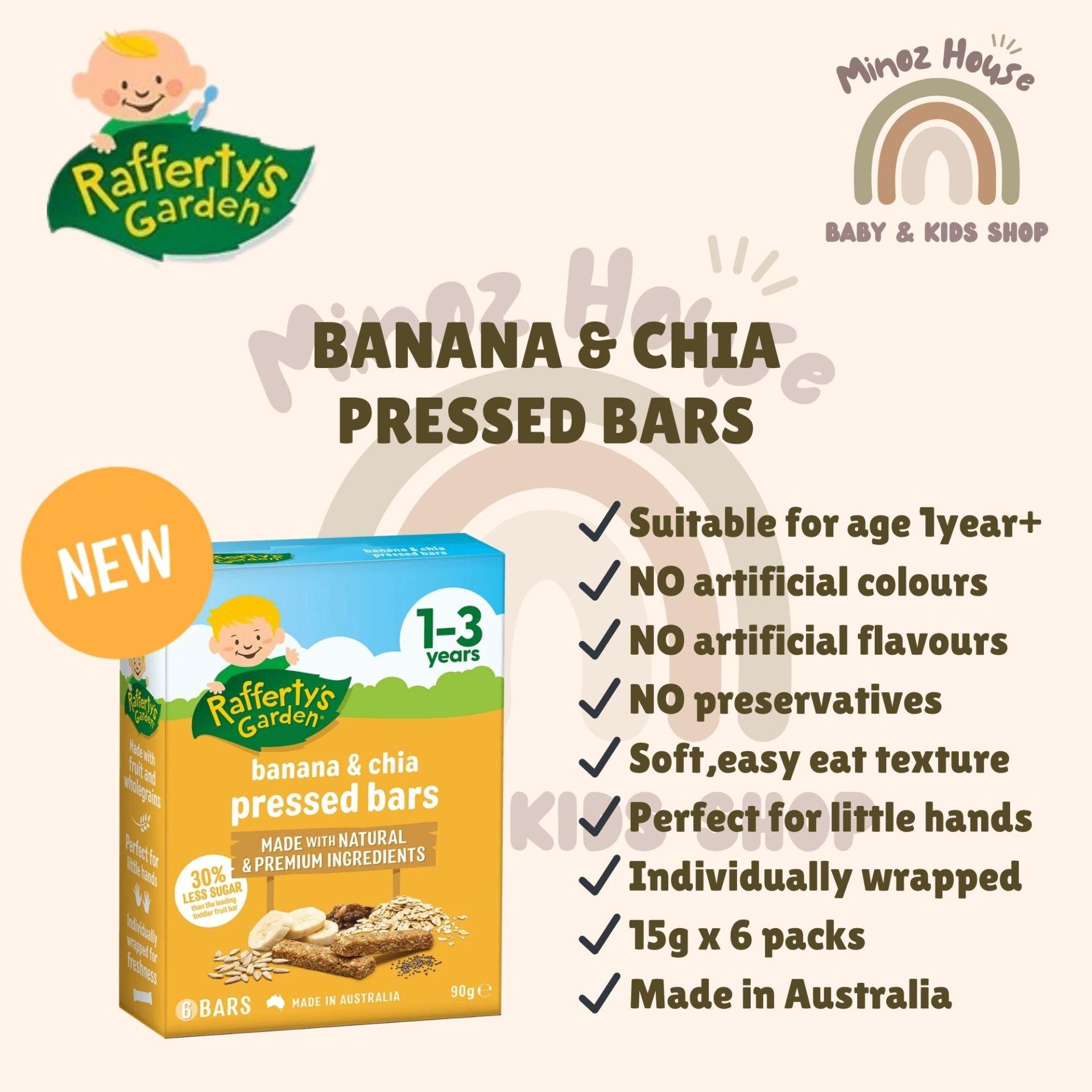 Rafferty's Garden Baby Pressed Bar - Banana & Chia