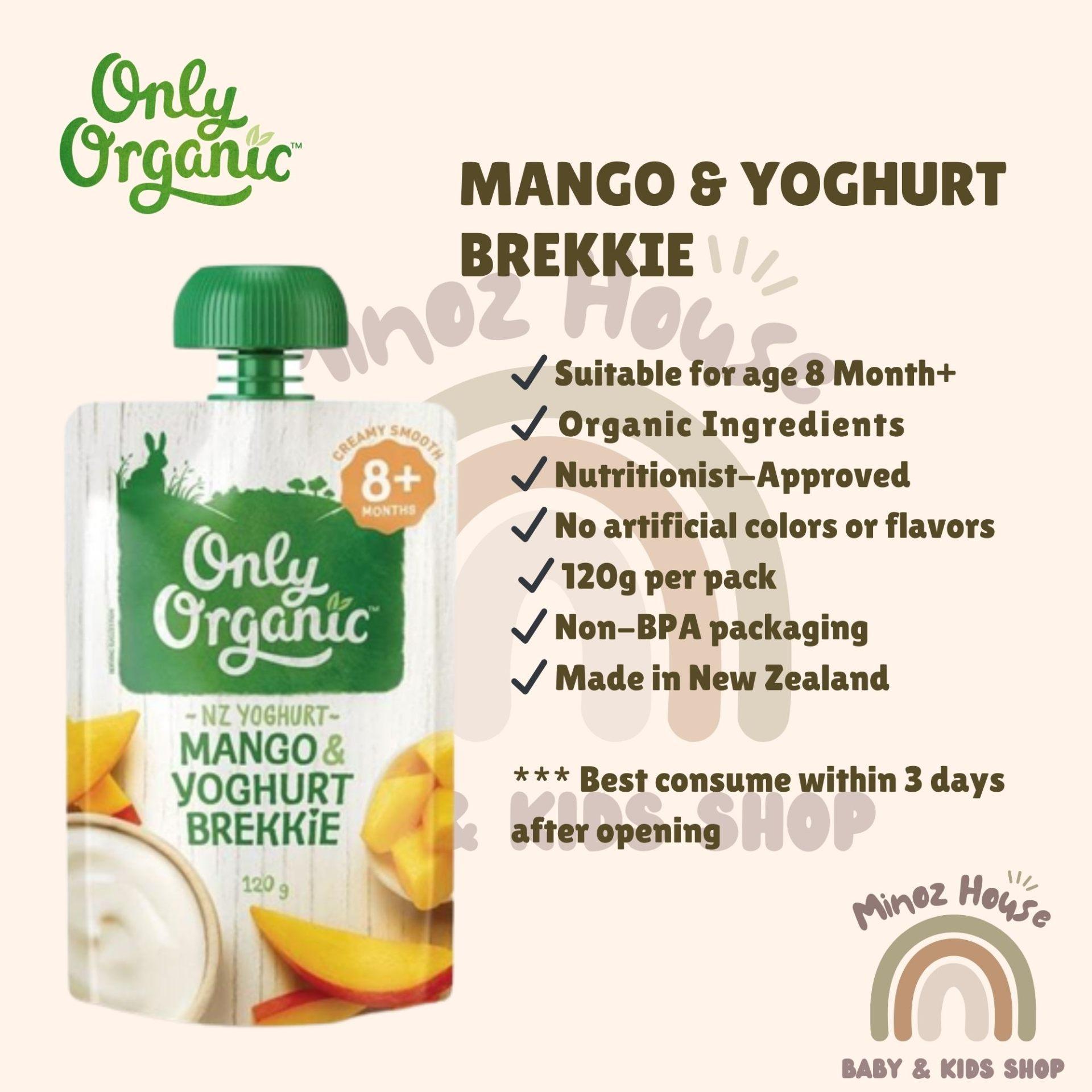 Only Organic Fruit & Vege Pouches - Mango & Yoghurt Brekkie