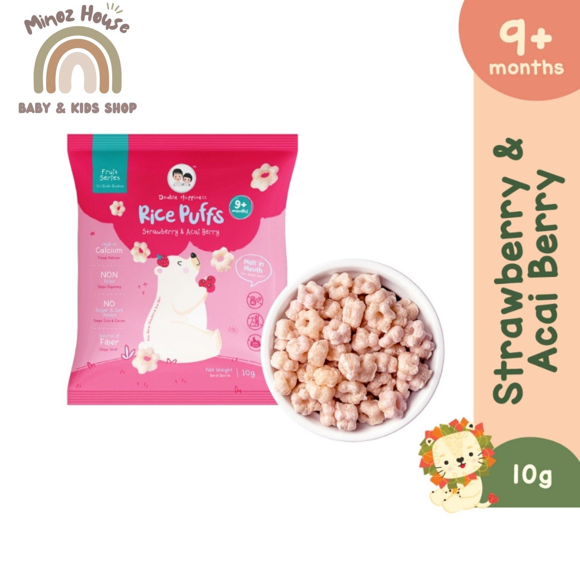 Double Happiness Rice Puff  - Strawberry & Acai Berry 10g