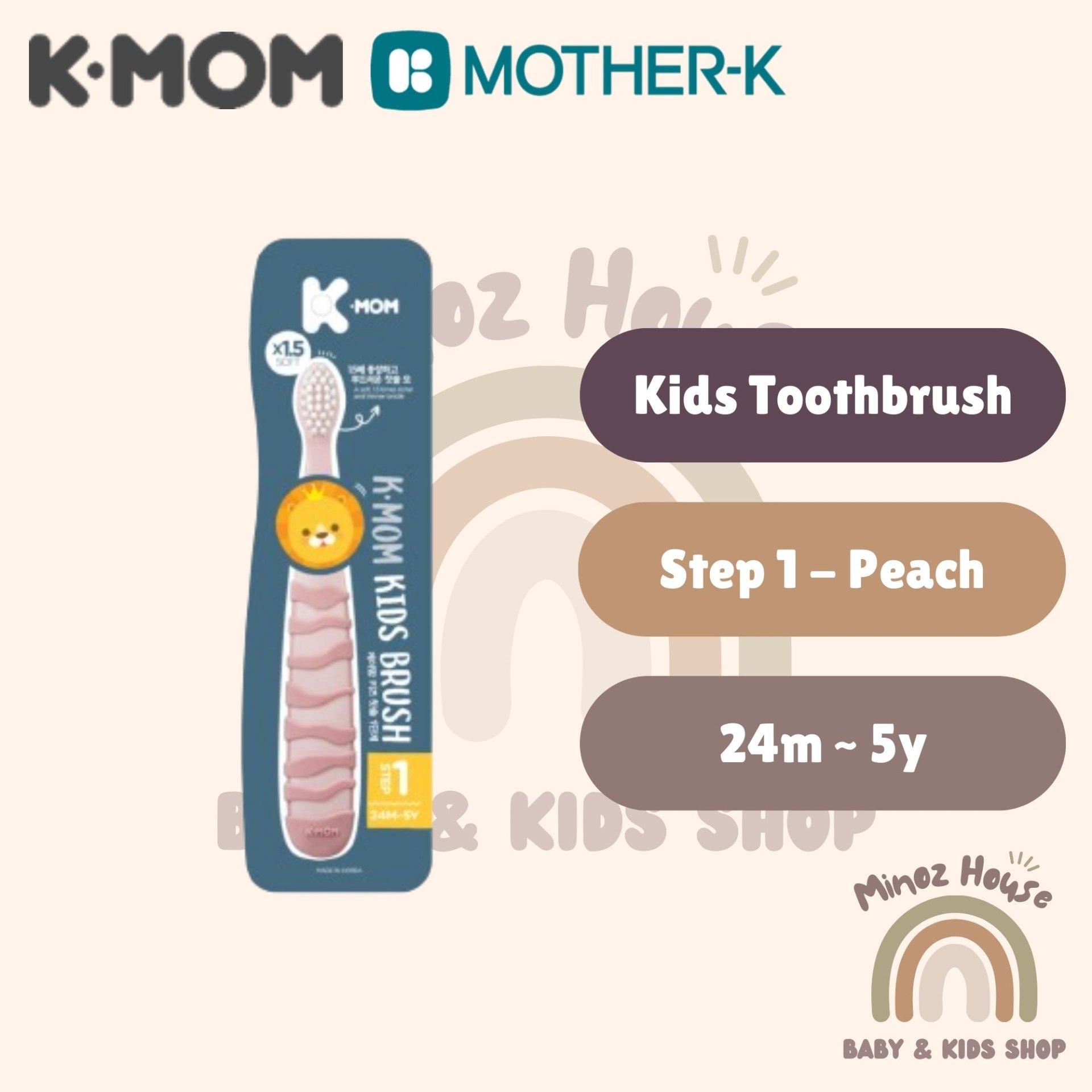 Mother-K / Kmom Toothbrush - Kids Toothbrush - Step 1 - Peach