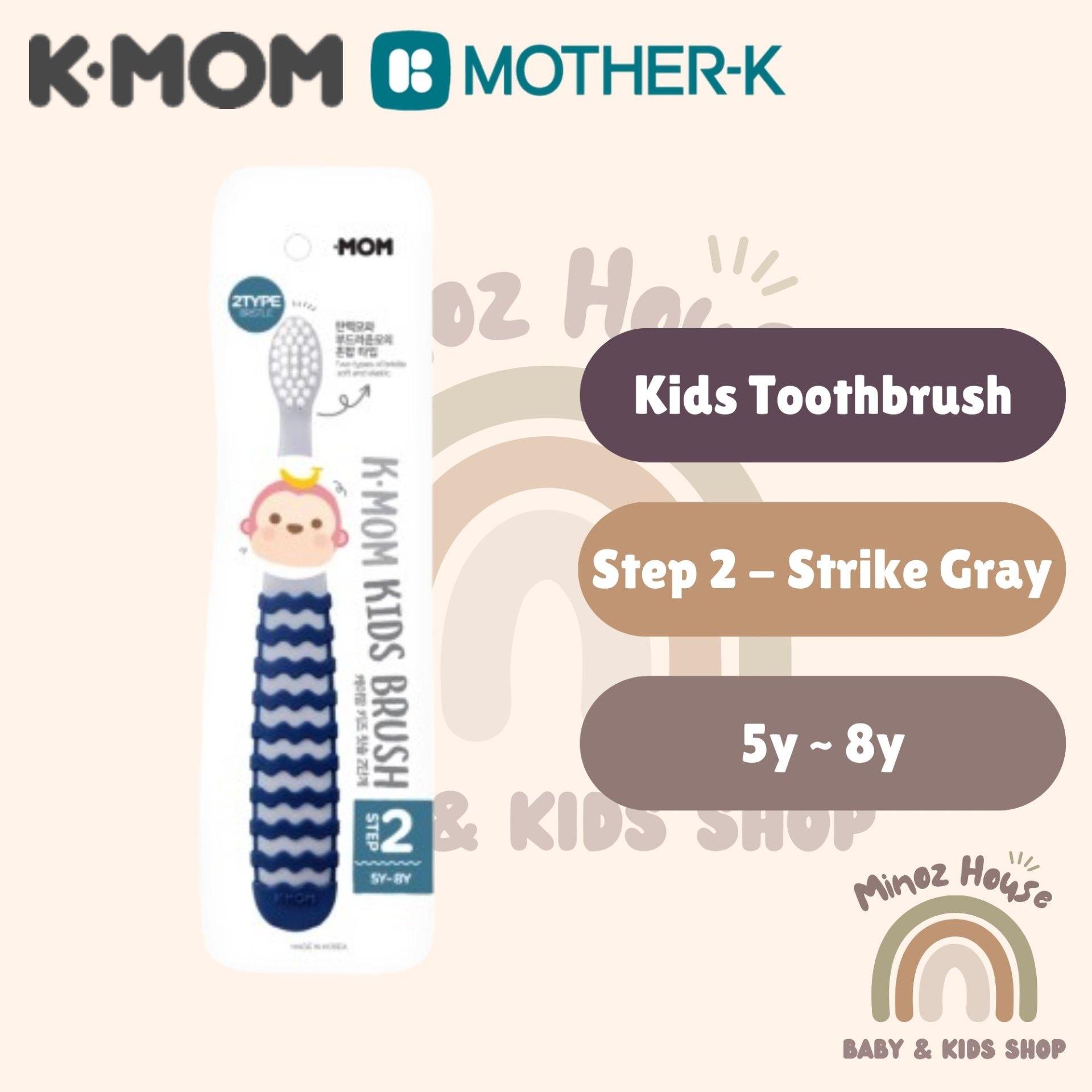 Mother-K / Kmom Toothbrush - Kids Toothbrush - Step 2 - Strike Gray