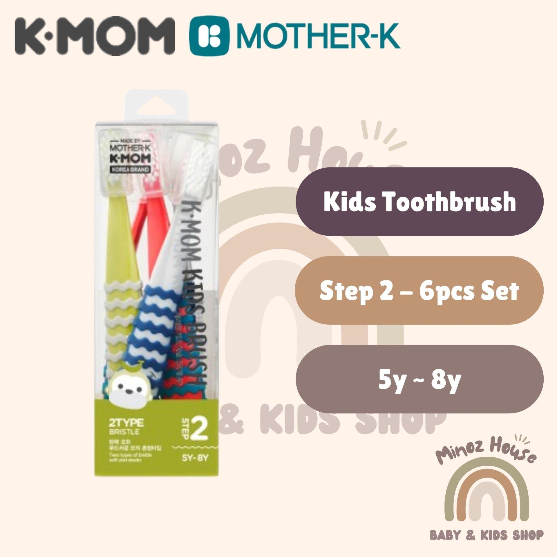 Mother-K / Kmom Toothbrush - Kids Toothbrush - Step 2 - 6pcs Set