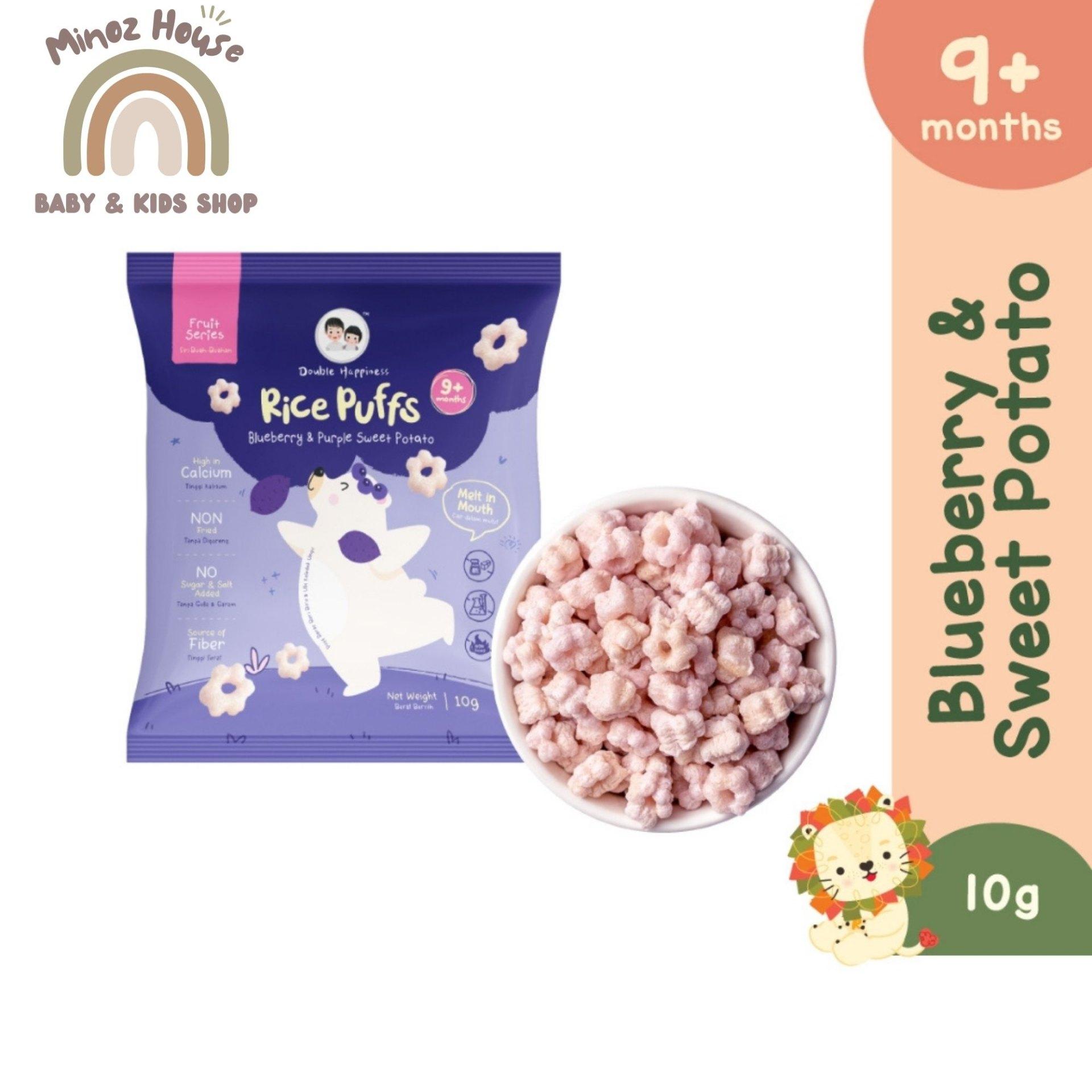 Double Happiness Rice Puff  - Blueberry & Sweet Potato 10g