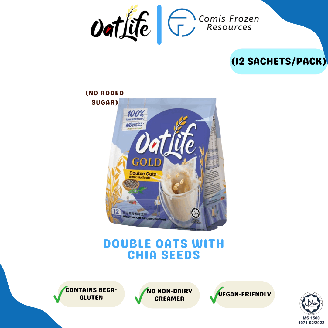 Oatlife Oat Milk Series Double Oat with Chia Seeds [12 sachets x 32g]