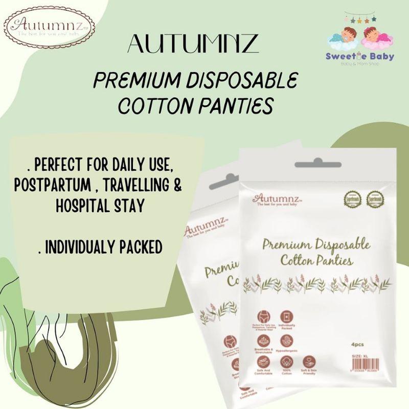 Autumnz - Premium Disposable Cotton Panties (4pcs/pack) *M / L / XL / XXL*
