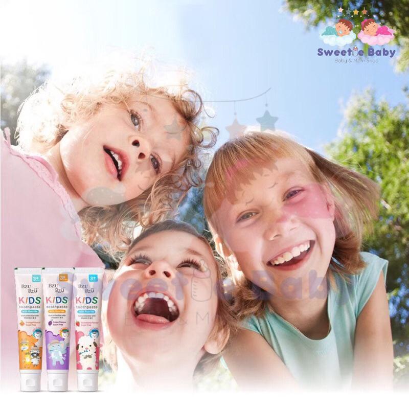 BZU BZU Kids Toothpaste Strawberry/Grape/Orange