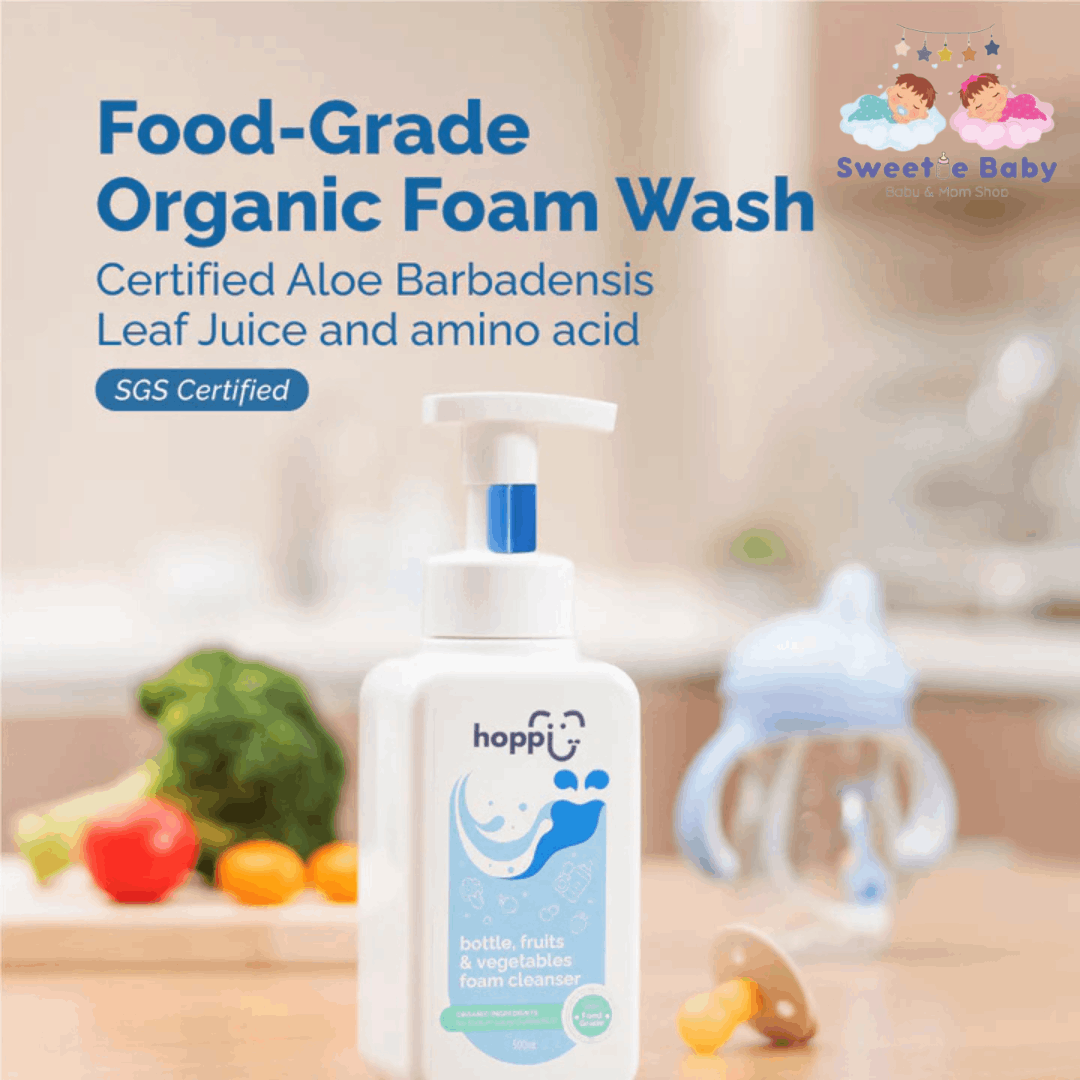 Hoppi Cleanser Bottle, Fruits & Vegetables Foam 500ml