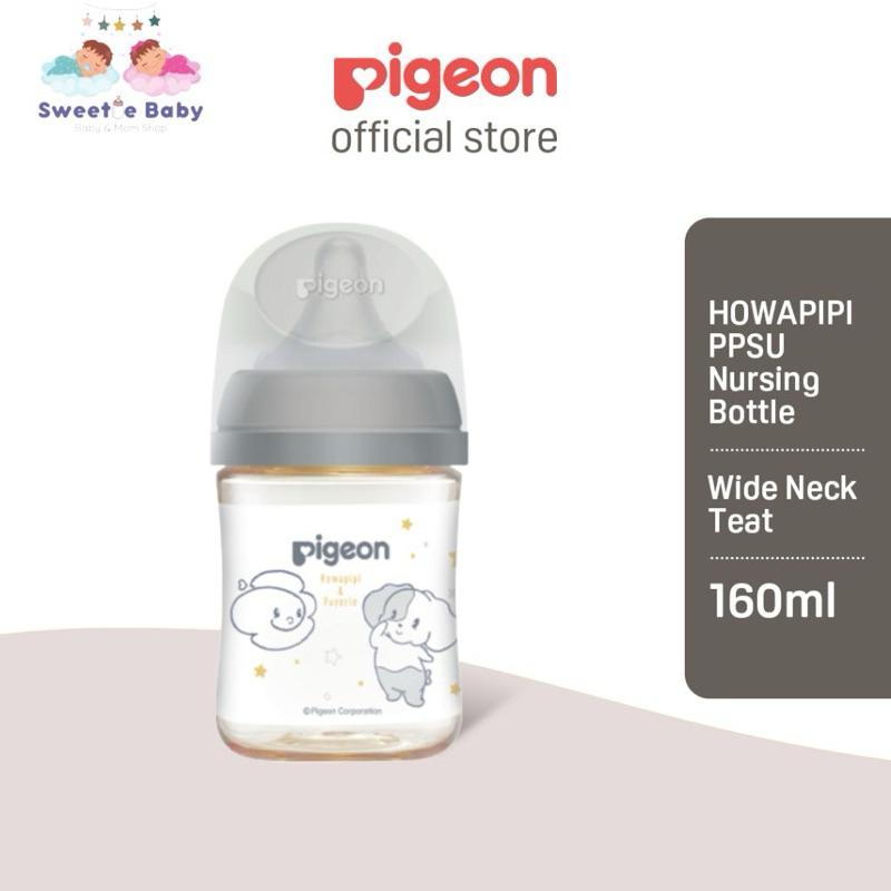 Pigeon Softouch Wide Neck PPSU Baby Bottle (Bercorak)- Botol Susu Bayi 160ml/5oz