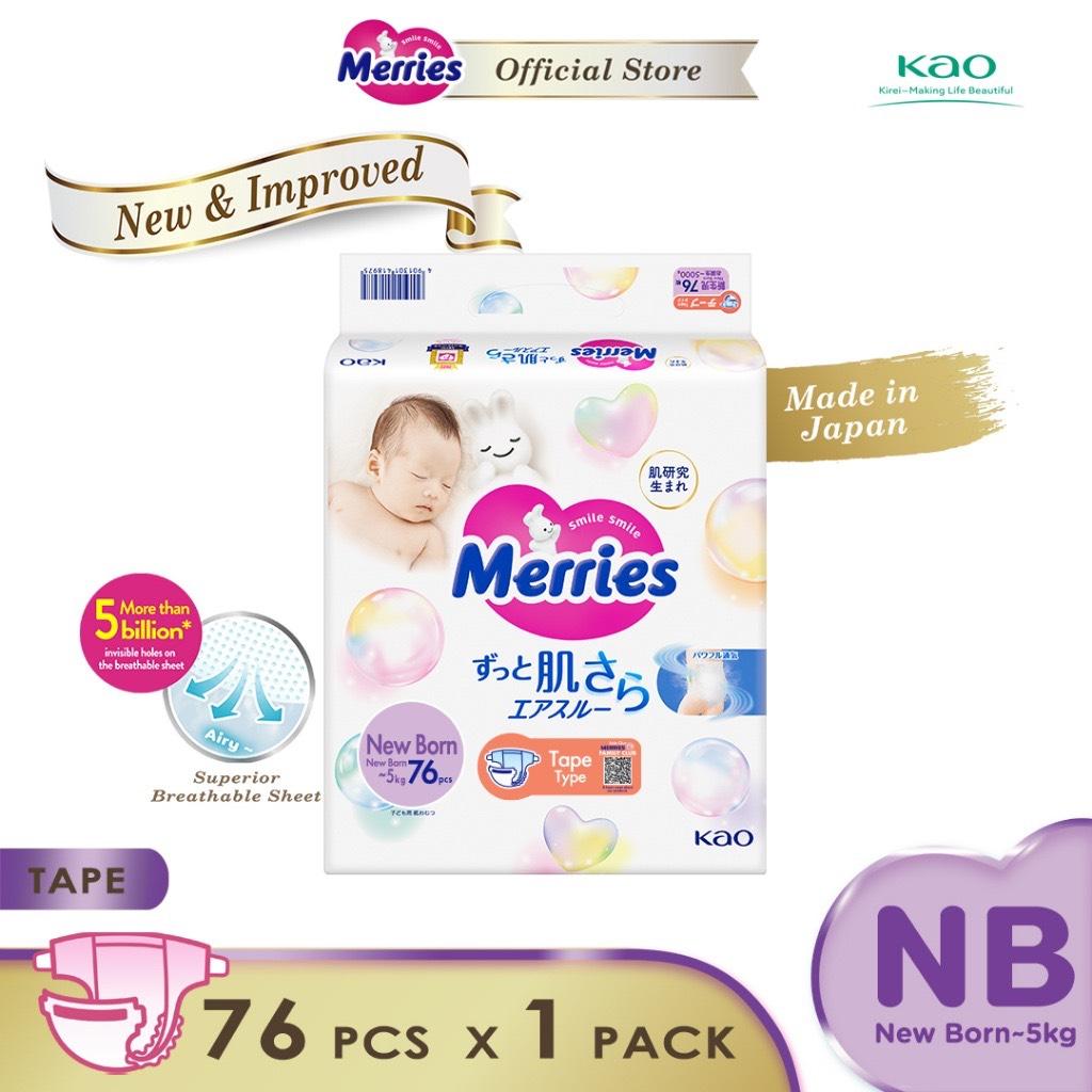 Merries BN diapers ( 76 pcs )