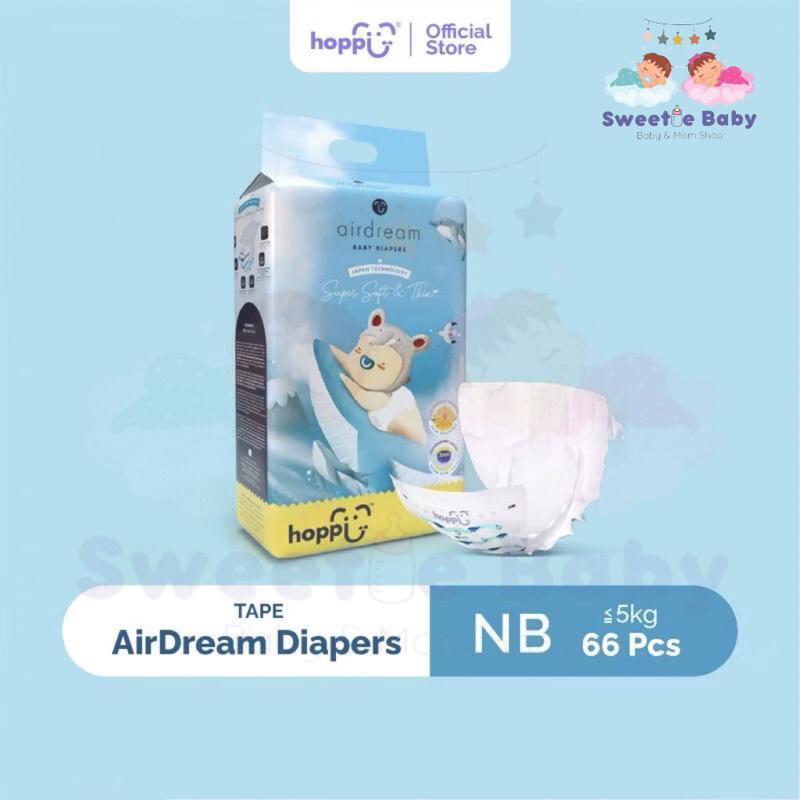 HOPPI AirDream Diapers Tape - size NB 66pcs
