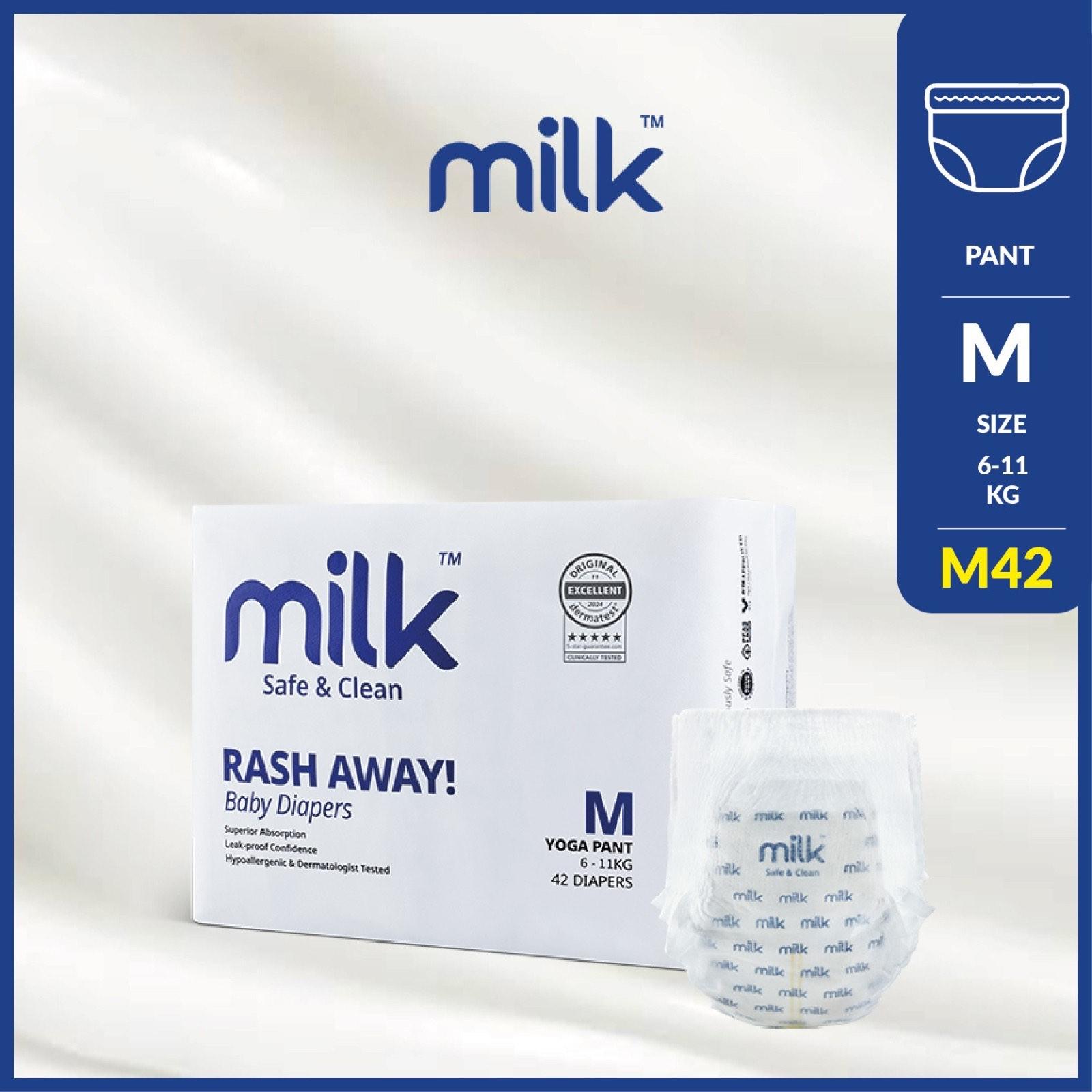 MILK DIAPERS M PANTS ( 42 PCS )