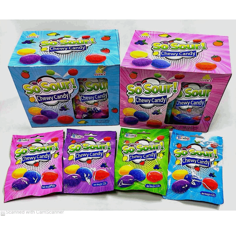 Sanwa So Sour Chewy Candy 30’s
